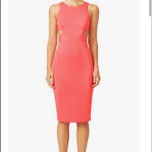Hunter Bell Neon Coral Porter Dress